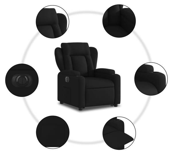 Fauteuil inclinable levage 3032384-3 Noir