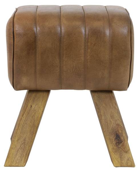 Hocker Ramy Braun - Holzwerkstoff - 31 x 46 x 40 cm