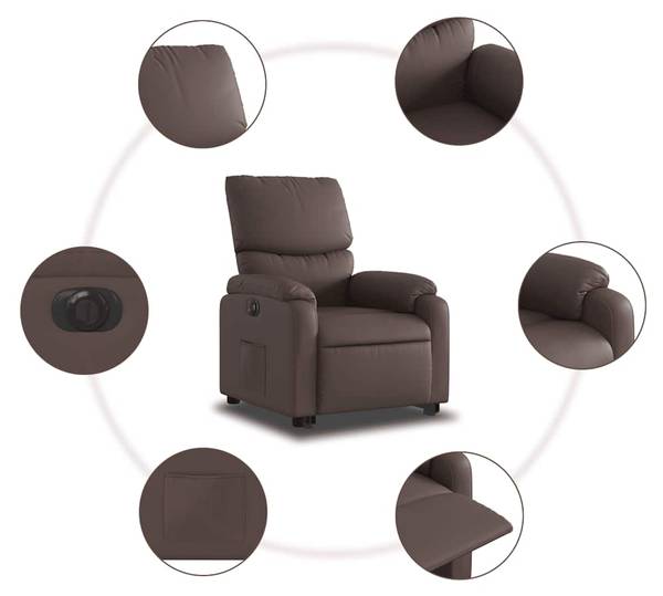 Fauteuil inclinable levage 3032391-3 Marron