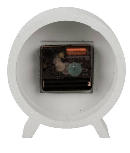 Wecker Honeycomb Weiß - Stein - 13 x 6 x 13 cm