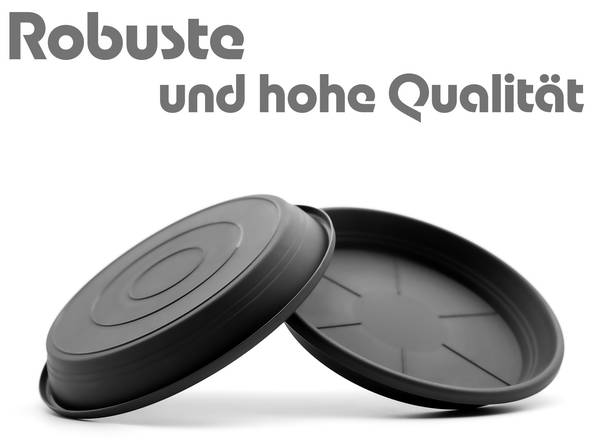 Blumentopfuntersetzer 1770463 20er Set Grau - Kunststoff - 17 x 3 x 17 cm