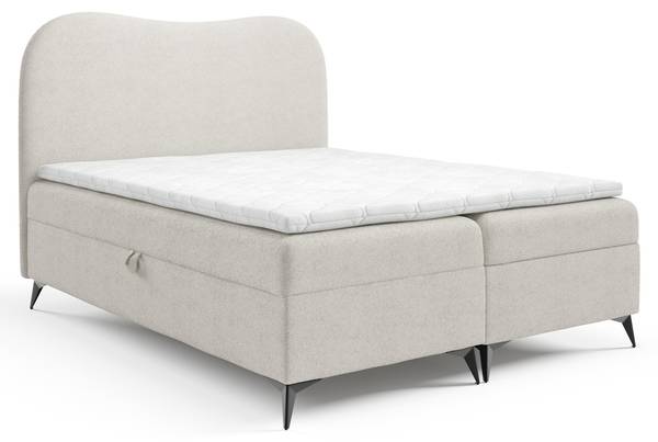Boxspringbett BLAIR Weiß - Breite: 164 cm
