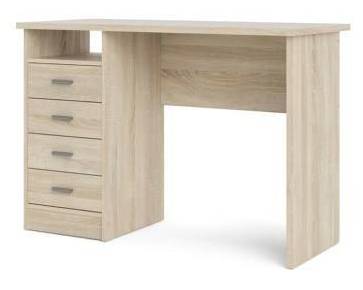Schreibtisch Rachel Braun - Holzwerkstoff - 49 x 76 x 110 cm