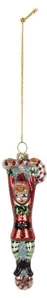 Weihnachtsanhänger Elf MC675309 Rot - Glas - 2 x 13 x 4 cm