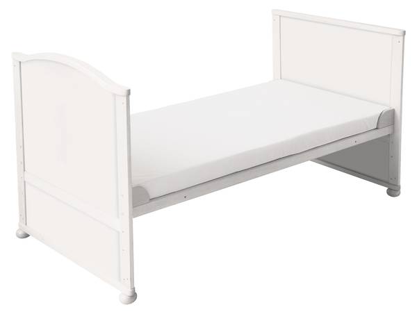 Komplettbettset Fox + Bunny II Weiß - Holzwerkstoff - 79 x 152 x 153 cm