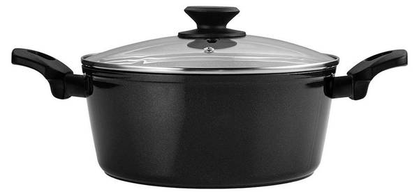 Topfset Bateria Vivant Schwarz - Metall - 50 x 38 x 13 cm