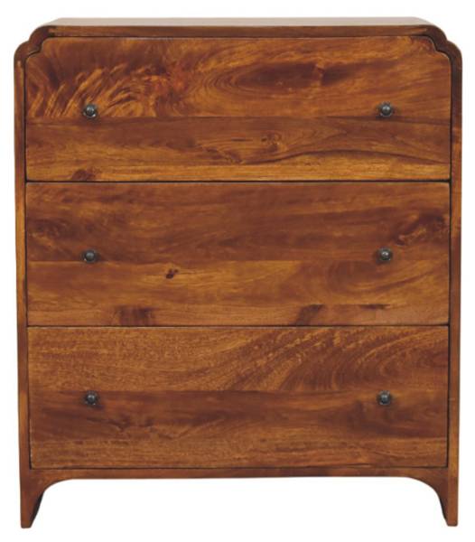 Kommode Newton Braun - Mango - 70 x 80 x 35 cm
