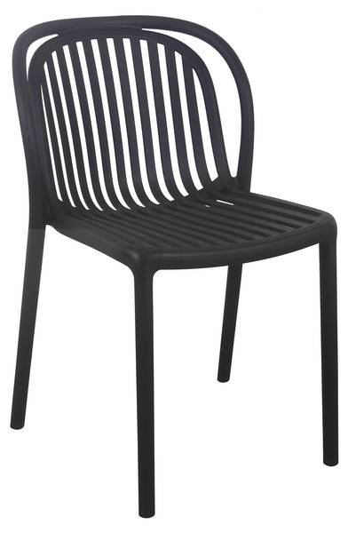 Set van 4 terrasstoelen Copenhague zwart