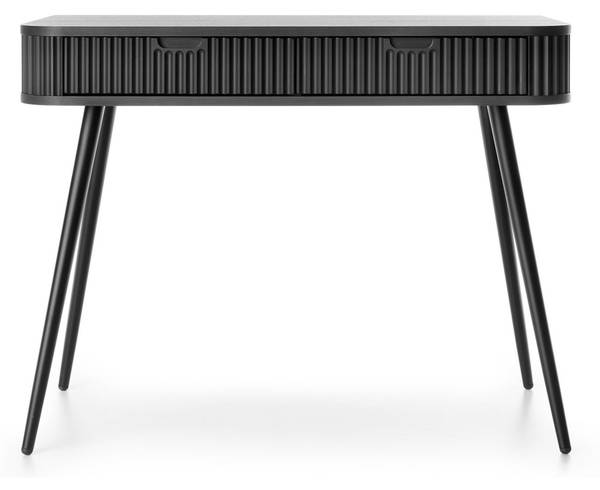 Coiffeuse ZOVA Noir - Bois manufacturé - 103 x 80 x 49 cm