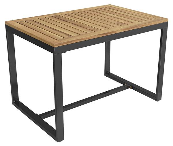 Tuin eetset WoodyRope Ⅷ beige - plaatmateriaal op houtbasis - metaal - kunststof - textiel - 100 x 67 x 58 cm