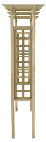 Rosenbogen VERSIL Braun - Holzwerkstoff - 150 x 210 x 60 cm