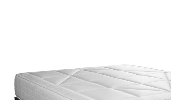 Bettgestell und Matratze Windsor -  160 Schwarz - Massivholz - 160 x 55 x 195 cm