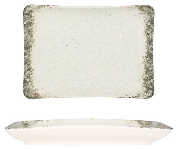 Assiette de service Rustiground 2 él. Porcelaine - 18 x 2 x 18 cm