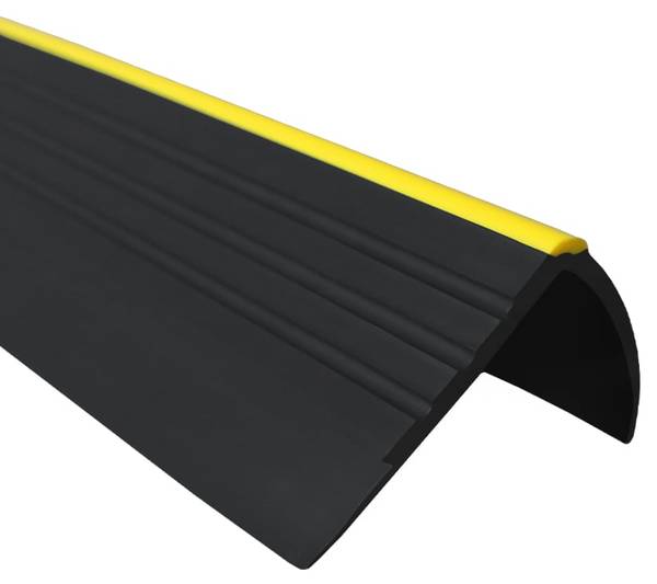Treppenkantenprofil RD-O Schwarz - Kunststoff - 4 x 4 x 150 cm