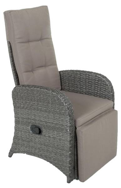 Liegestuhl CARMEN (2er-Set) Grau - Kunststoff - 63 x 110 x 73 cm