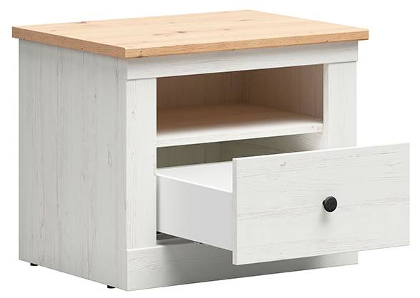 Kommode Frija Weiß - Holzwerkstoff - 58 x 48 x 43 cm