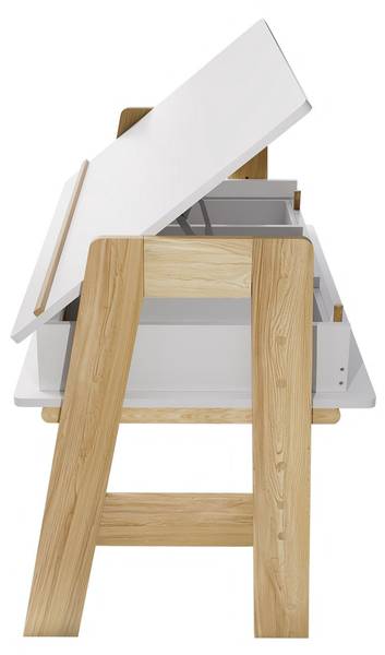 Kinderschreibtisch Fietje Plus Weiß - Holzwerkstoff - 94 x 76 x 63 cm