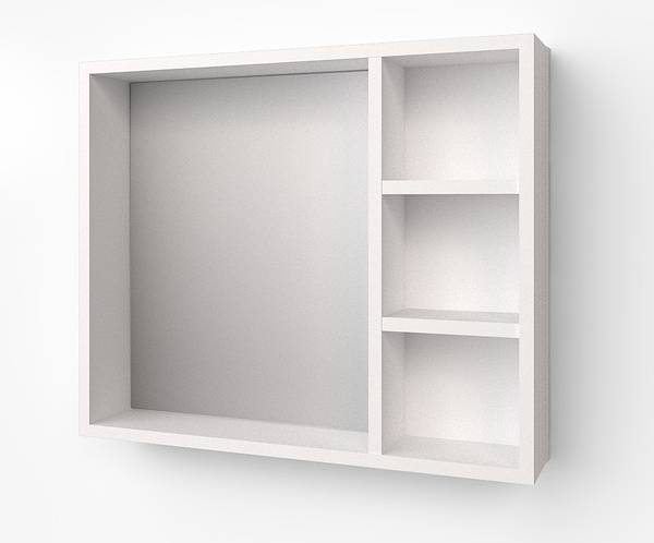 Badezimmerspiegel F60-B Weiß