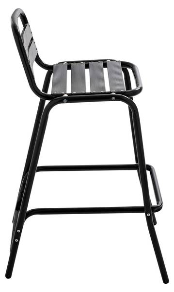 Barhocker SOHO Schwarz - Metall - 45 x 95 x 62 cm
