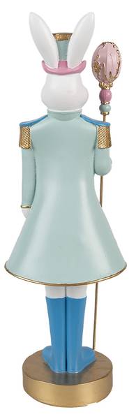 Decoratie Beeld Konijn Easter&Olton wit - kunststof - 9 x 31 x 10 cm
