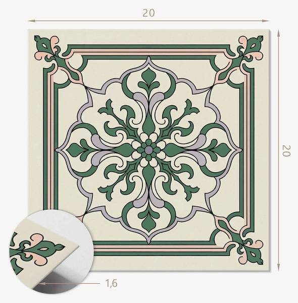 Vinylfliese OrnaBlume 20er-Set 20 x 20 cm