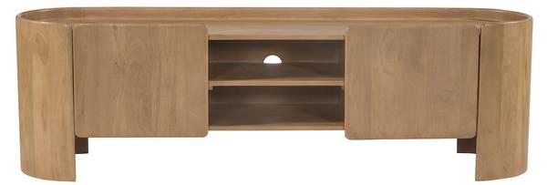 TV-Board ISLARA Beige - Holz teilmassiv - 165 x 50 x 40 cm