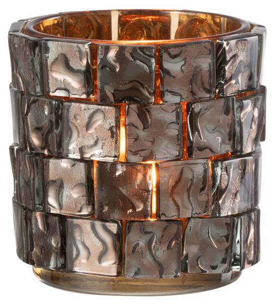 Windlicht BLK COGNAC Braun - Glas - 11 x 11 x 11 cm