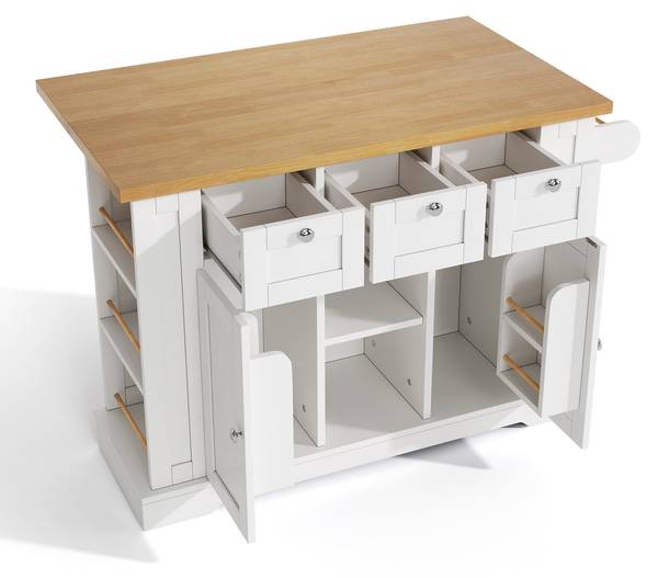 Sideboard Exine Braun - Weiß - Holzwerkstoff - 132 x 87 x 70 cm