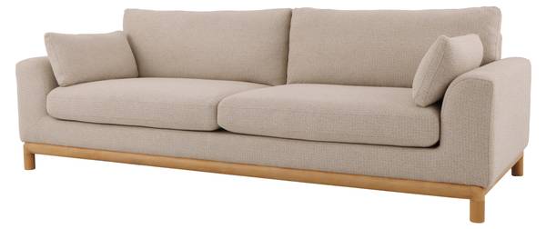 Sofa Celeste Beige - Eiche - 250 x 87 x 102 cm