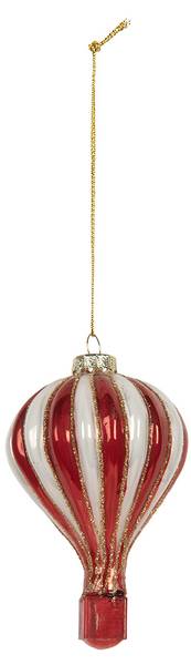 Weihnachtsanhänger Ballon MC675258 Rot - Glas - 6 x 9 x 6 cm