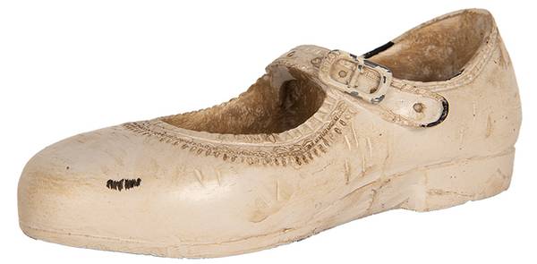 Dekorationsfigur Schuh Deco&Inley Beige - Kunststoff - 6 x 5 x 15 cm