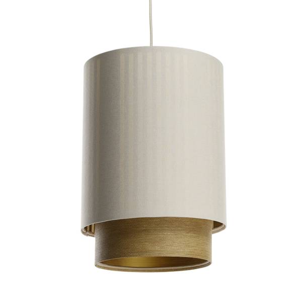 Hängeleuchte Duo Lami Line Beige - Gold