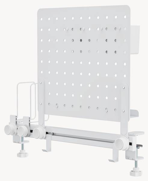 Schreibtisch-Organizer Sauda Weiß - Stahl - 9 x 50 x 50 cm