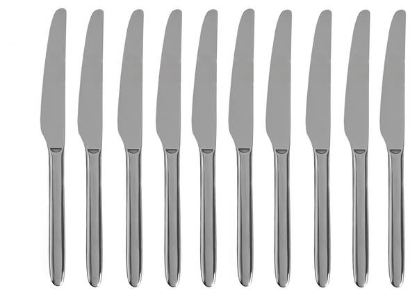 Messer WIEN 10er-Set Silber - Metall - 9 x 1 x 24 cm