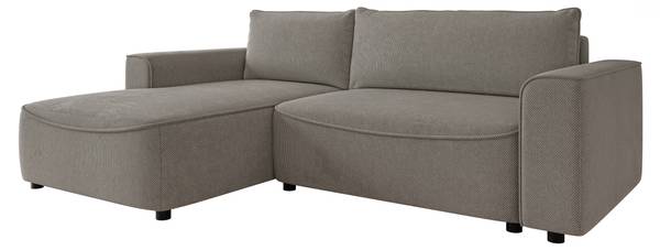 Ecksofa Beliza Grau - Ecke davorstehend links