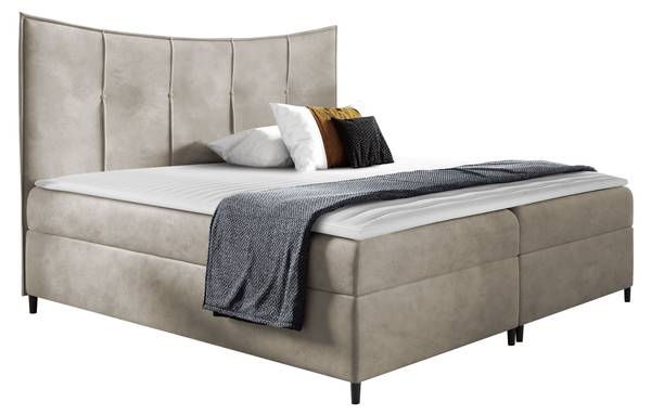Boxspringbett Bergamo Beige - Liegefläche Breite: 180 cm