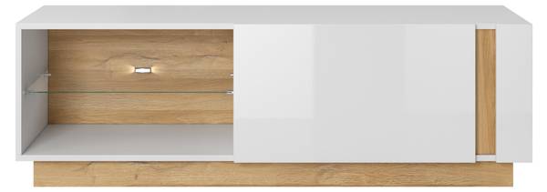 Tv-meubel ARCADE wit - melamine - 139 x 46 x 40 cm