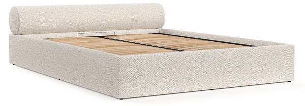Polsterbett SOLVO mit Stauraum Blur Creme - Liegefläche Breite: 160 cm