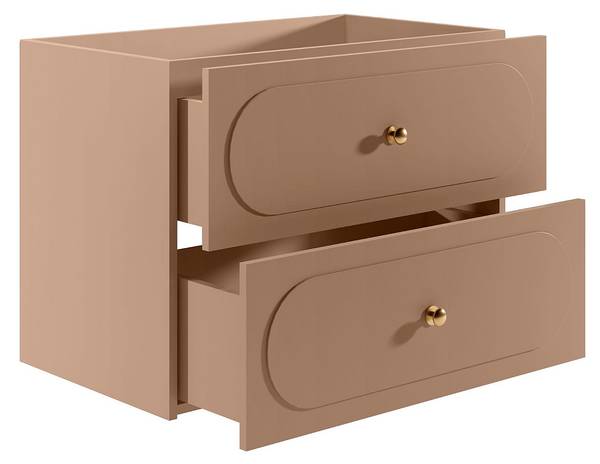 Waschbeckenunterschrank SATOBAL Pink - Holz teilmassiv - 80 x 60 x 46 cm