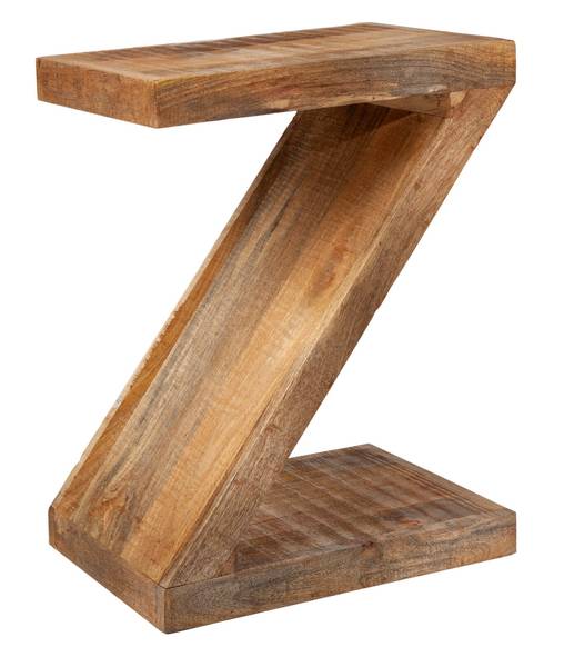 Beistelltisch Z Braun - Massivholz - 45 x 60 x 30 cm