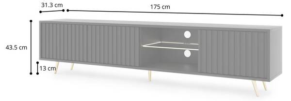 TV-Lowboard BELLO 32 x 45 cm