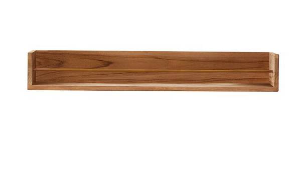 Badregal Sasha Beige - Teakholz - 100 x 15 x 20 cm