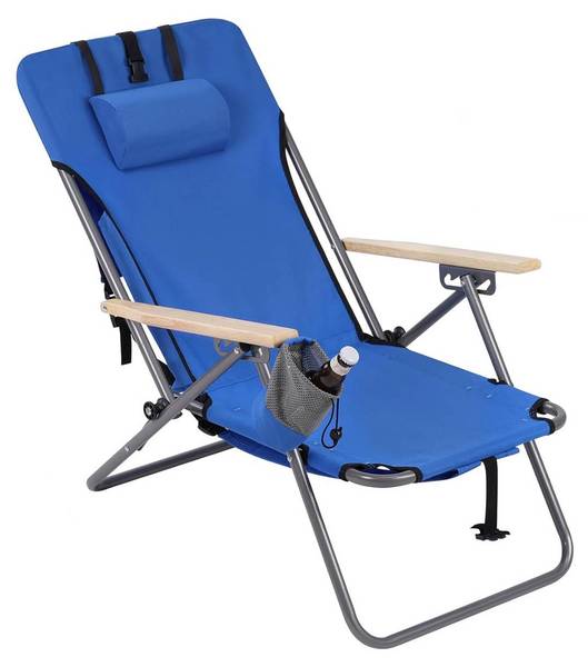 Campingstuhl Helmar Blau - Metall - Textil - 47 x 78 x 66 cm