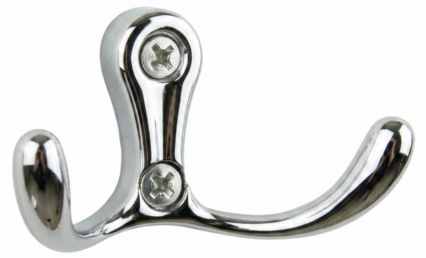 Wandhaken Lurri 4er-Set Silber - Metall - 5 x 3 x 5 cm