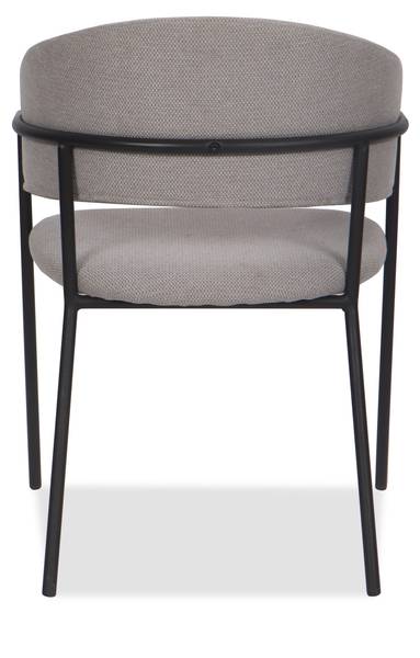 Esszimmerstuhl OVO Grau - Chenille - Strukturstoff - 56 x 79 x 54 cm