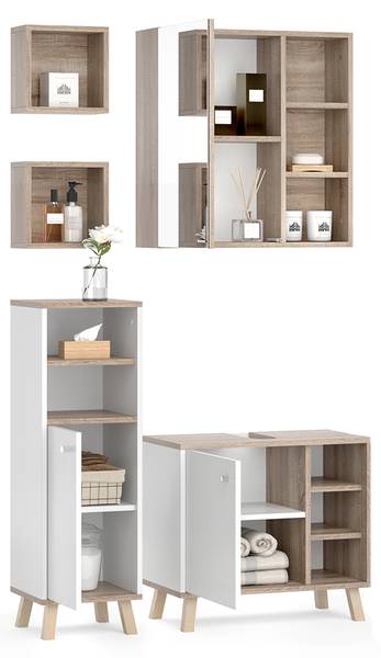 Badmöbel-Set Senyo 36440, 5er Set kaufen | home24