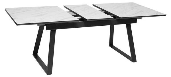 Esstisch CAMBURI Weiß - Holzwerkstoff - 90 x 76 x 160 cm