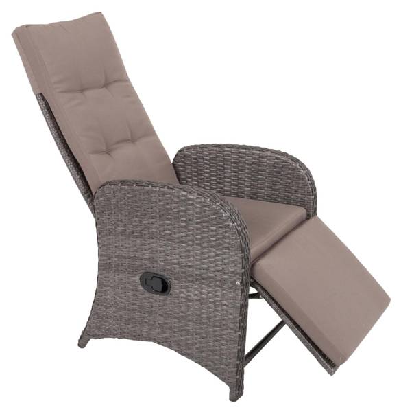 Liegestuhl CARMEN (2er-Set) Grau - Kunststoff - 63 x 110 x 73 cm