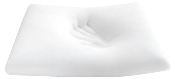 Kopfkissen DOUCEUR Weiß - Textil - 60 x 12 x 60 cm