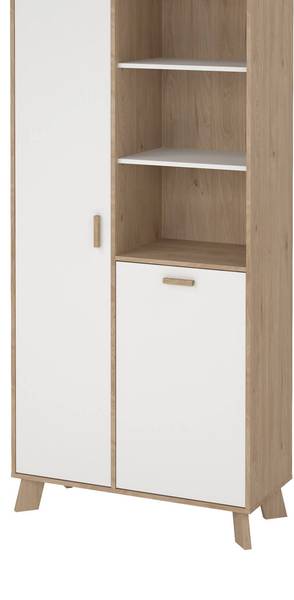 Vitrine Esme Braun - Holzwerkstoff - 89 x 188 x 40 cm